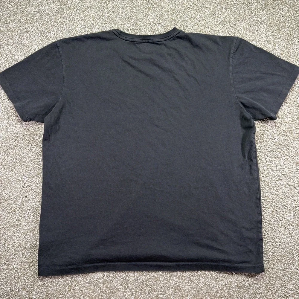 Polo Ralph Lauren Charcoal Gray Pocket Tee Y2k Loose Fit Size Large Classic